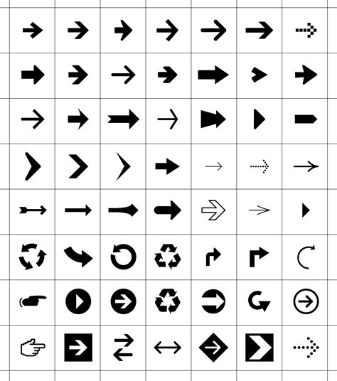 Arrow Icons & Symbols .